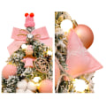 Miniatyrbild 3 av 3: Bordsskiva konstgjord liten julgran med ljus pink