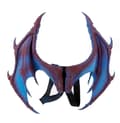 Halloween Karneval Kostym Demon Cosplay Drakgvingar Blue