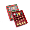 Miniatyrbild 1 av 8: 4-pack Jultema Julmotiv Sked och Gaffel Set Style 1