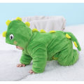 Miniatyrbillede 3 af 6: Nyfødt Baby Jumpsuit med Hætte Fleece Rompers Langærmede Onesies Udetøj Outfits Green 73