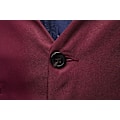 Miniatyrbild 4 av 9: Herrar Slim Fit Formell Väst Casual Business Klädväst Red S