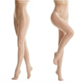 Miniatyrbillede 1 af 4: Dames Strømper Ultra Transparente Glimtende Riv-Resistente Trykfri Komfort Khaki XL