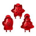 Miniatyrbild 1 av 5: 3st Minipajmakare Julfest baktillbehör 3PCS