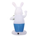 Miniatyrbild 7 av 11: Påskblå Kanin som Håller Ägg Uppblåsbar Utomhusdekoration Rabbit
