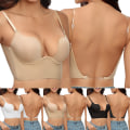 Miniatyrbillede 4 af 11: Dame Low Back Bh Deep U Bh Black M