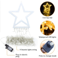Miniatyrbilde 2 av 10: Vannfallsjulelys med 8 moduser for juletrær Colorful Light