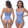 Pikkukuva 3 / 5: Saumaton Muotoileva Kokovartalon Muotoileva Thong-Body Light Blue L