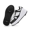 Rulleskøyte-sko for barn, jenter og gutter, avtakbare motesneakers med hjul White Black 33