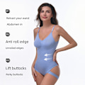 Pikkukuva 2 / 5: Saumaton Muotoileva Kokovartalon Muotoileva Thong-Body Light Blue 2XL