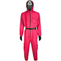 Miniatyrbillede 1 af 8: Squid Game 2 Voksen Trekantvagt Jumpsuit Triangular S