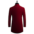 Miniatyrbilde 2 av 9: Herre Trenchcoat i Ullblanding, Smal Passform, Overfrakk Red S