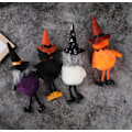 Miniatyrbillede 4 af 5: 4 stk. Halloween Hængende Dekorationer, Græskar, Hexe og Sort Kat Pynt Dekorative 4PCS