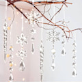 Miniatyrbillede 1 af 7: 10 stk. Juletræshængende Akryl Jule-Snefnug Krystal Ornament 10PCS