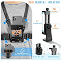 Miniatyrbillede 4 af 7: Mobiltelefon Brystrem Montering GoPro Brystsele Holder Black