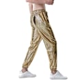Miniatyrbild 3 av 5: Shiny Disco Party Byxor för män gold M