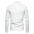 Miniatyrbilde 3 av 5: Hettegenser for menn med glidelås, smal passform White 2XL