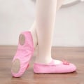 Miniatyrbillede 4 af 5: Ballet Sko til Piger Krydsrem Dansesko Pink 24