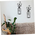 Miniatyrbild 6 av 9: Metall Blomvas Väggdekor B