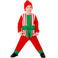 Miniatyrbild 2 av 7: Julgåva Box Kostym för Barn, Julkläder för Pojkar och Flickor, Ärmlös Cosplay L