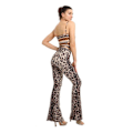 Miniatyrbild 2 av 4: Print Stretch Bell Bottom Flare Palazzo Byxor Byxor style 2 M