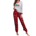 Miniatyrbild 1 av 5: Kvinnor Pläd Pyjamas Sovkläder Jul L