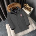 Miniatyrbild 4 av 9: HERR Tjock Vinterjacka, Varm Parka med Huva Gray L