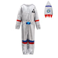 Miniatyrbillede 1 af 5: Børne Astronaut Kostume Uniform Spil Performance Kostume Karneval M