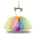 Pikkukuva 1 / 5: Tyttöjen Kerroksittainen Tähti-Sekvenssit Tutu-Hamemekko Colorful M