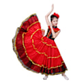 Pikkukuva 3 / 6: Lasten Espanjalainen Flamenco-mekko Tytölle Härkätaisteluun 130
