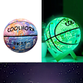 Miniatyrbilde 1 av 4: Selvlysende basketball for tenåringsgutter, glødende basketball Meteor Shower