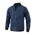 Herr Bomberjacka Varsity Flight Jacket Blue 2XL