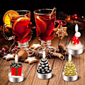 Miniatyrbilde 4 av 8: 3 stk Julelys med Teelys Håndlaget Delikat Julenissen Pinecone