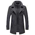 Miniatyrbild 1 av 4: Trenchcoat, vinterjacka i ullblandning för män grey M