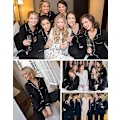 Miniatyrbild 2 av 6: Pyjamas Set för Kvinnor, Långärmad, Knappar, Nattkläder, Bomull, Pj-Set Black L