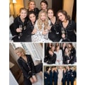 Miniatyrbild 2 av 6: Pyjamas Set för Kvinnor, Långärmad, Knappar, Nattkläder, Bomull, Pj-Set Black M