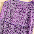 Miniatyrbilde 3 av 8: Liten jente sequin frynser kjole glitrende frynser uten ermer 110CM Purple