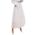 Pikkukuva 1 / 5: Keskipitkä korkeavyötäröinen puolirunko-saree White