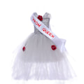 Miniatyrbild 6 av 10: Halloween Häxa Vampyr Kostymer Flickor Drottning Karneval Party White XL