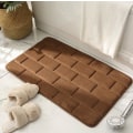 Miniatyrbillede 2 af 5: Superabsorberende Hurtigtørrende Badeværelsessvamp Gulvmåtte Curry 40*60CM