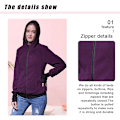 Miniatyrbilde 3 av 5: 3-i-1 Multifunksjonell Maternitygenser med hette for kvinner Purple XL