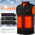 Miniatyrbilde 2 av 8: Varm Fleece-vest med 8 varmesoner for menn og kvinner, batteri ikke inkludert 2XL