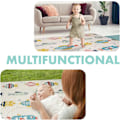 Miniatyrbilde 3 av 10: Reversibel Stor Baby Leke Matte for Kryping Style 1 200*180*1cm