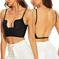 Miniatyrbillede 10 af 11: Dame Low Back Bh Deep U Bh Black L