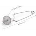 Miniatyrbillede 6 af 7: Snap Ball Te-si, 3 Pak Rustfrit Stål Te-infuser Filter
