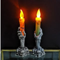 Miniatyrbild 2 av 2: Skeleton Ghost Hand Flameless Ljuslampa orange
