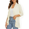 Miniatyrbillede 2 af 5: Sommer Cardigan til Kvinder - Let og Blød Beige 2XL