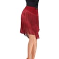 Damkjol med fransar för dans, latin, salsa, tango, balsal Red XL