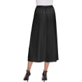 Miniatyrbillede 3 af 5: Kvinders Satin Halv Slip Lace Lang Underskjørt black XXL