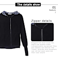 Miniatyrbilde 4 av 5: 3-i-1 Multifunksjonell Maternitygenser med hette for kvinner Black S