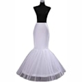 Miniatyrbilde 3 av 7: Petticoat for kvinner - Mermaid Petticoat, Fiskestjert Underskjørt, Gulvlang Trompet Crinoline B